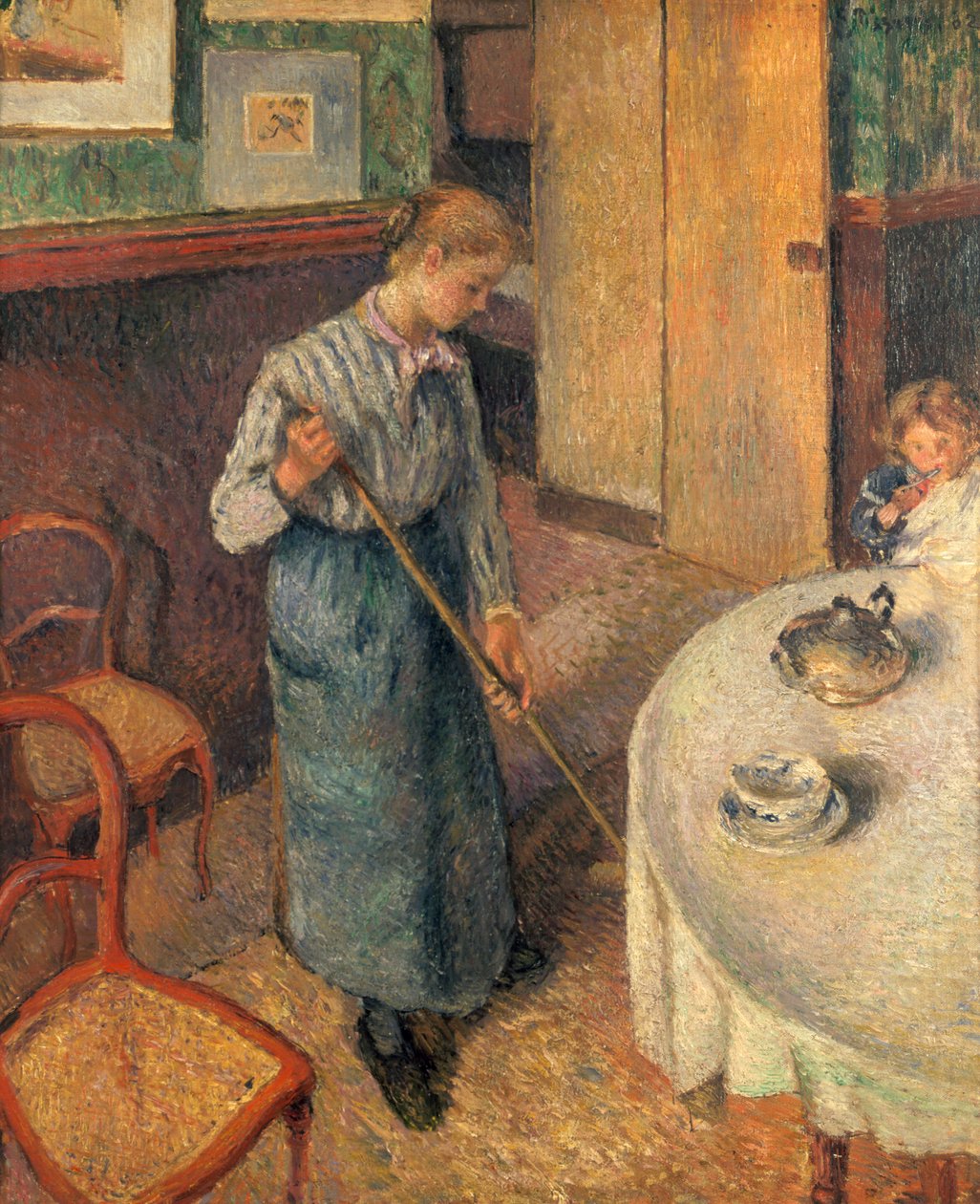 La Joven Sirvienta, 1882 de Camille Jacob Pissarro