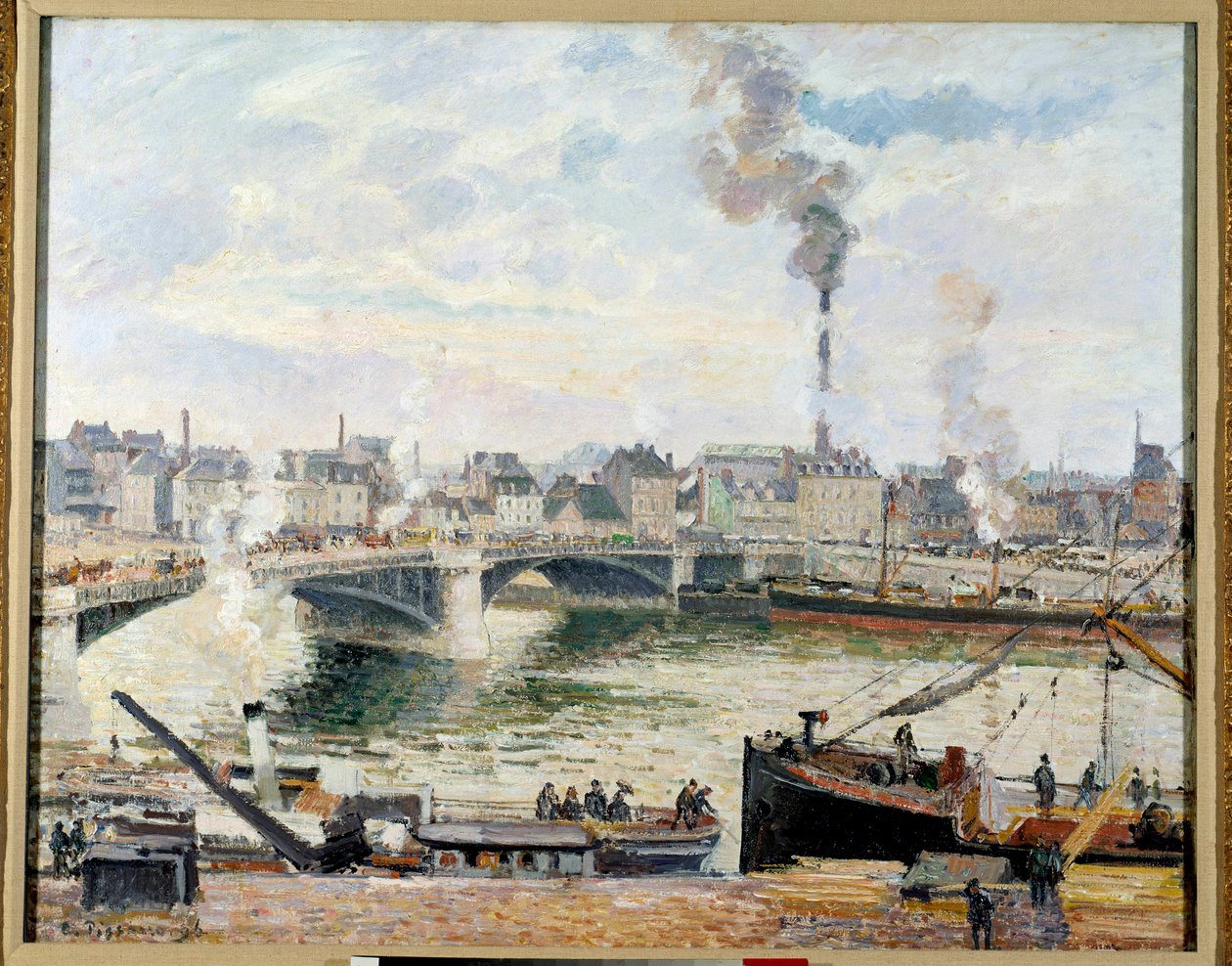 El gran puente de Rouen de Camille Jacob Pissarro