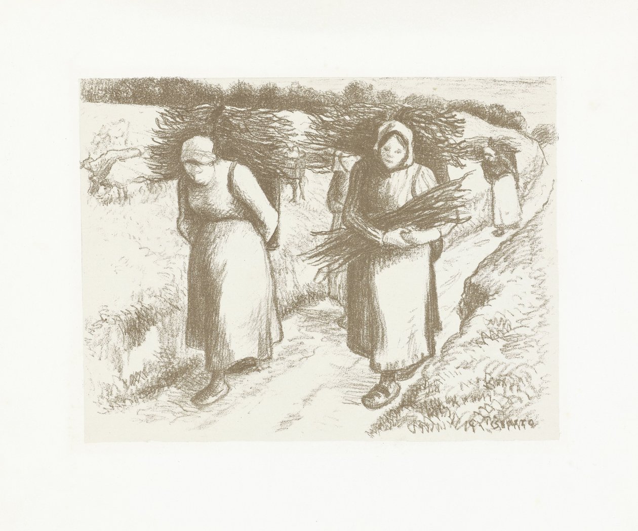 Las mujeres llevan maricones
Porteuses de fagots de Camille Jacob Pissarro