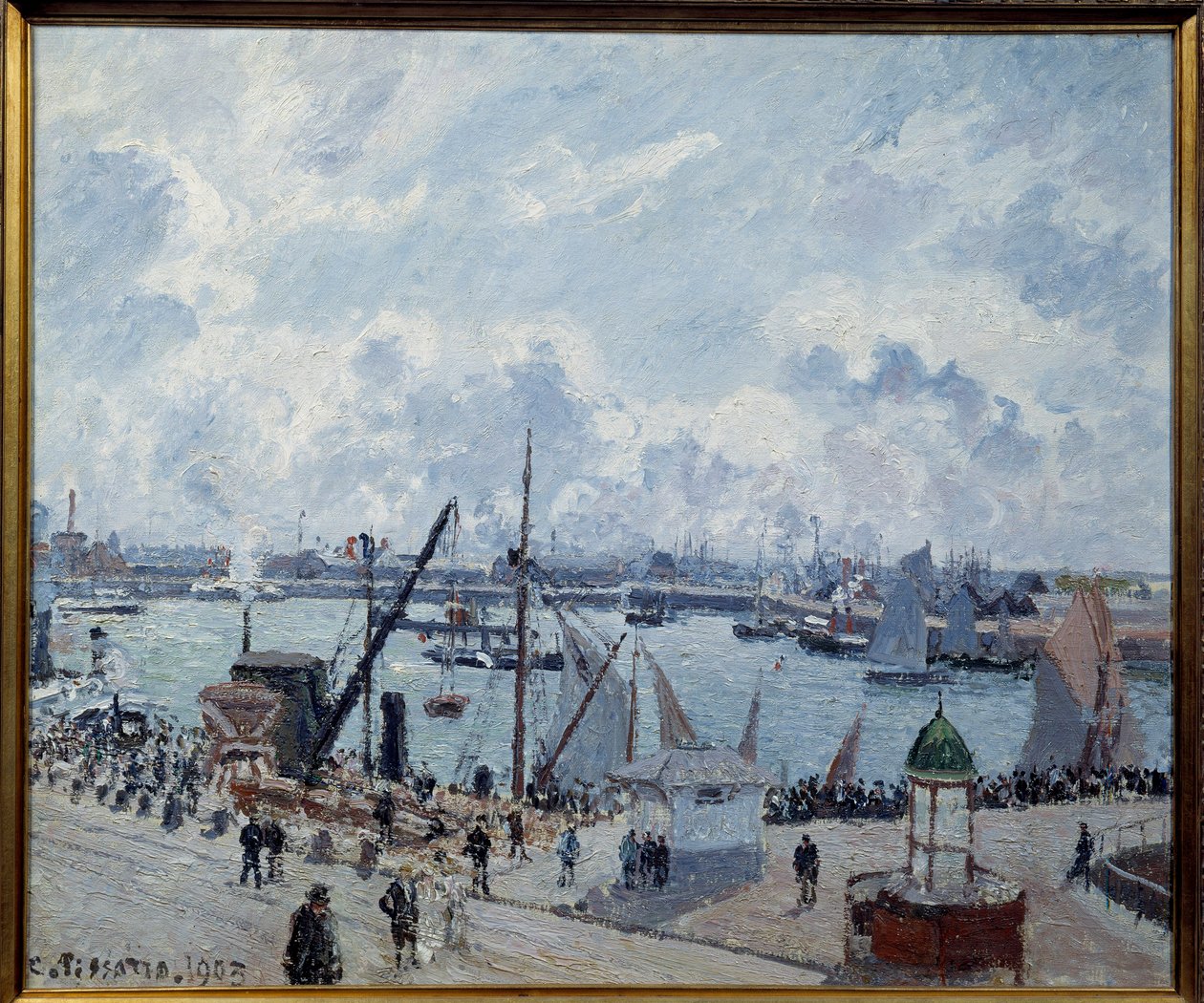 Avant port du Havre, quai de Southampton. Pintura de Camille Pissarro (1830-1903) 1903 Le Havre, Museo de Bellas Artes de Camille Jacob Pissarro