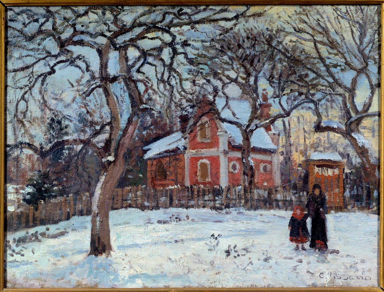 Castaño y Louveciennes de Camille Jacob Pissarro