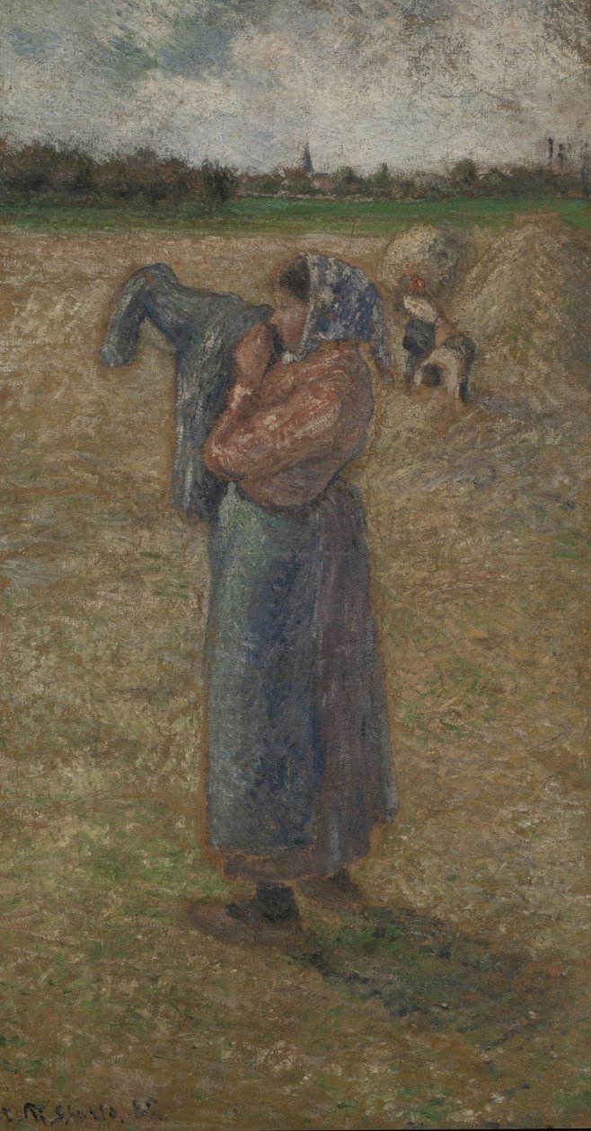 Mujer en los campos, 1882 de Camille Pissarro