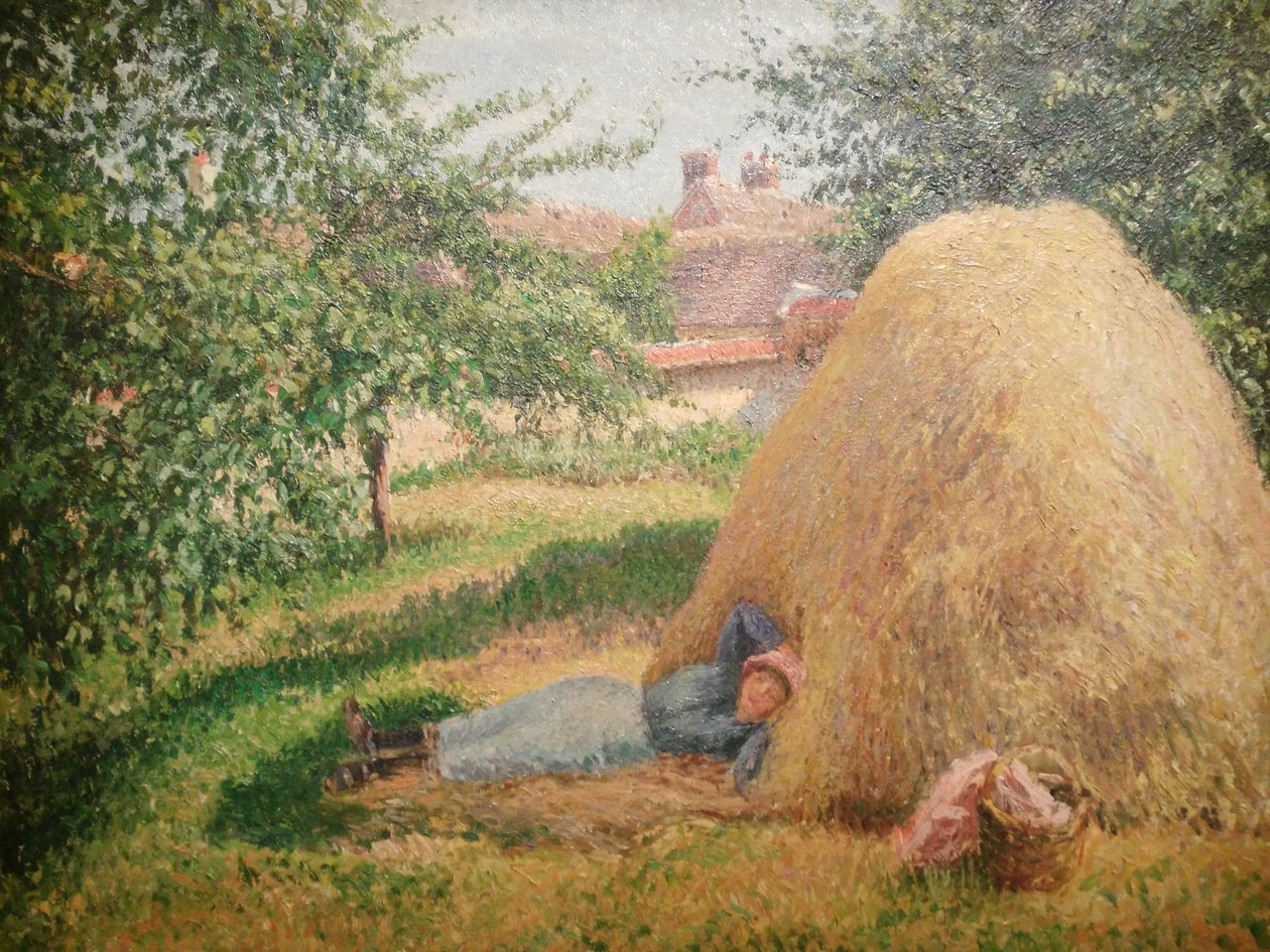 Francés: La Sieste, Éragny
Alemán: Sieste, Éragny de Camille Pissarro