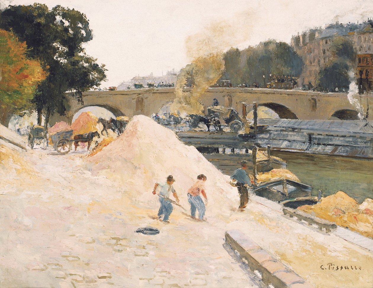 Francés: Le Pont-Marie vu depuis le quai d