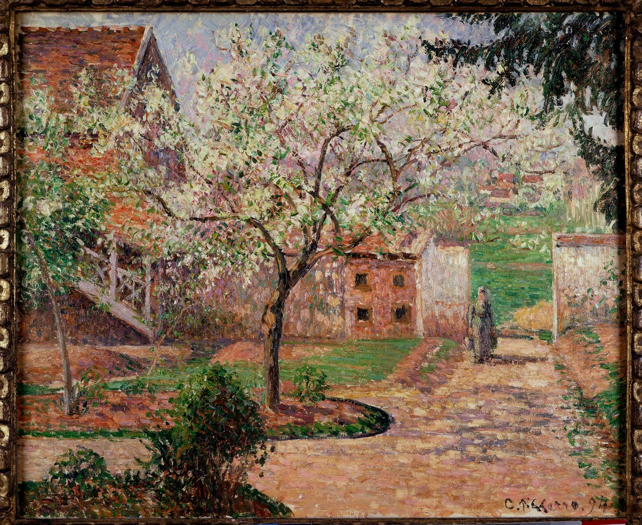 Jardín en Eragny de Camille Jacob Pissarro