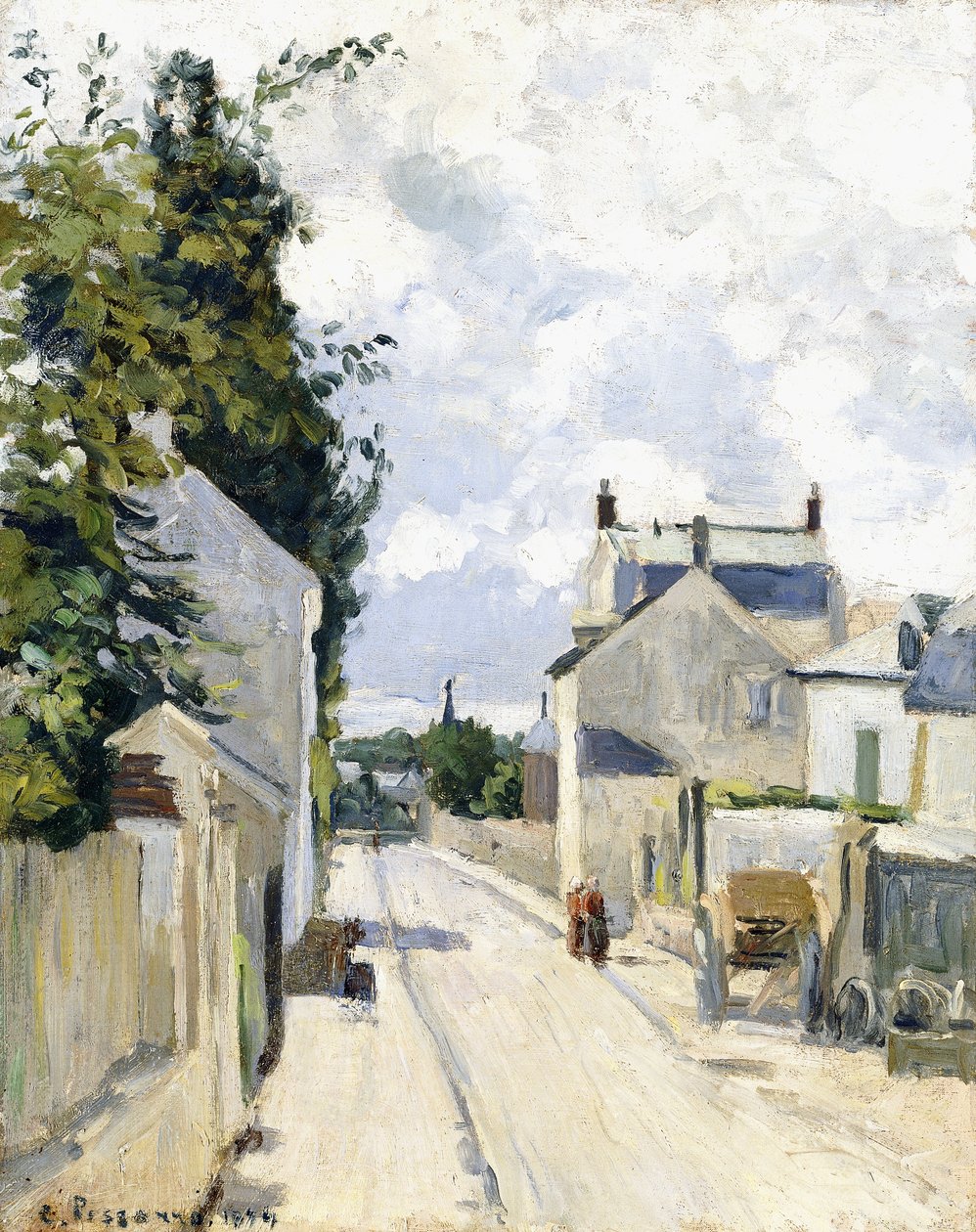 Calle Hermitage, Pontoise de Camille Jacob Pissarro
