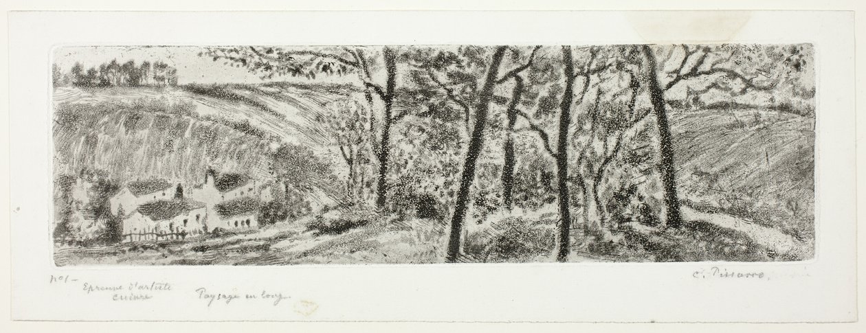 Panorama del paisaje de Camille Pissarro
