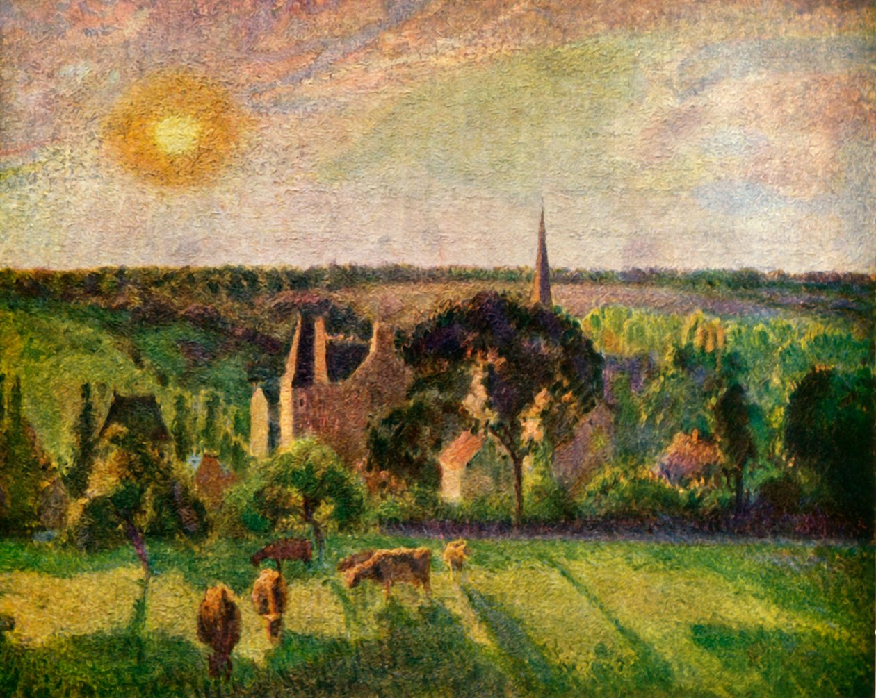 Paisaje en Eragny, 1897 de Camille Jacob Pissarro