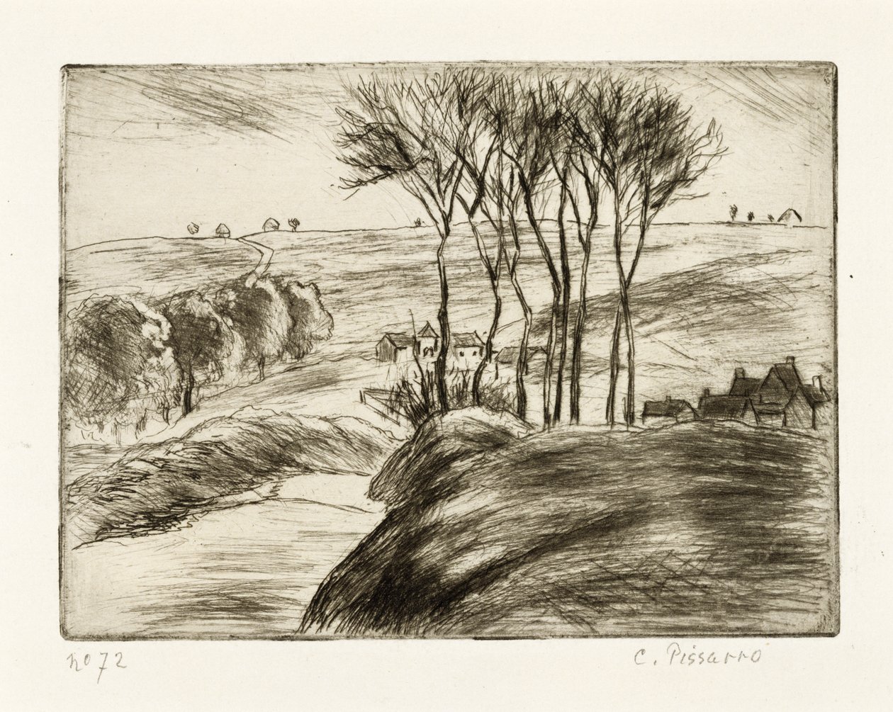 Paisaje en Osny de Camille Jacob Pissarro