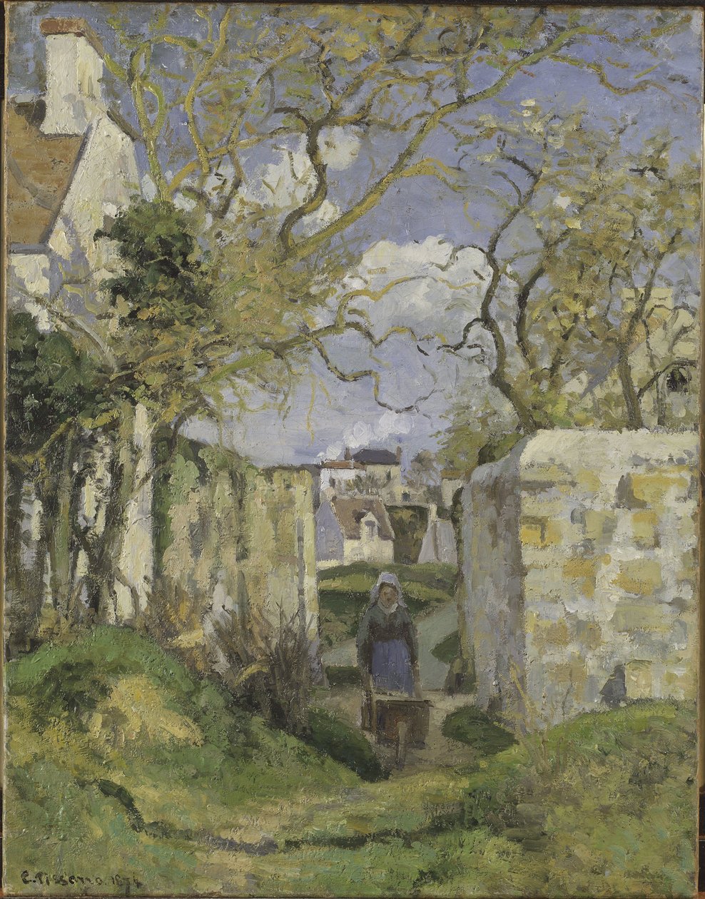 Paisaje cerca de Pontoise de Camille Jacob Pissarro