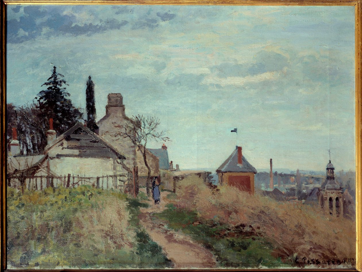 Le palais de justice à Pontoise de Camille Jacob Pissarro