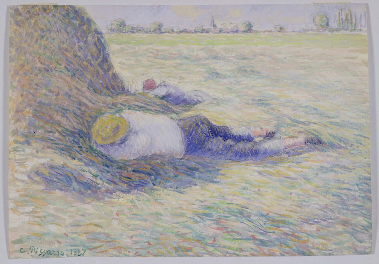 Descanso del mediodía de Camille Jacob Pissarro