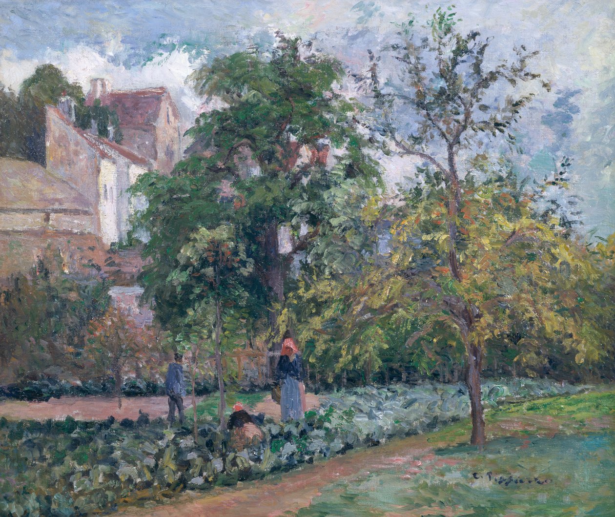 Huerto en Maubisson, Pontoise de Camille Jacob Pissarro