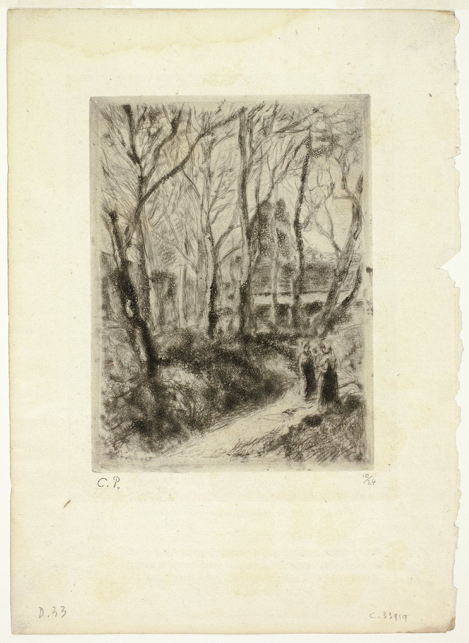 Camino en Pontoise de Camille Pissarro