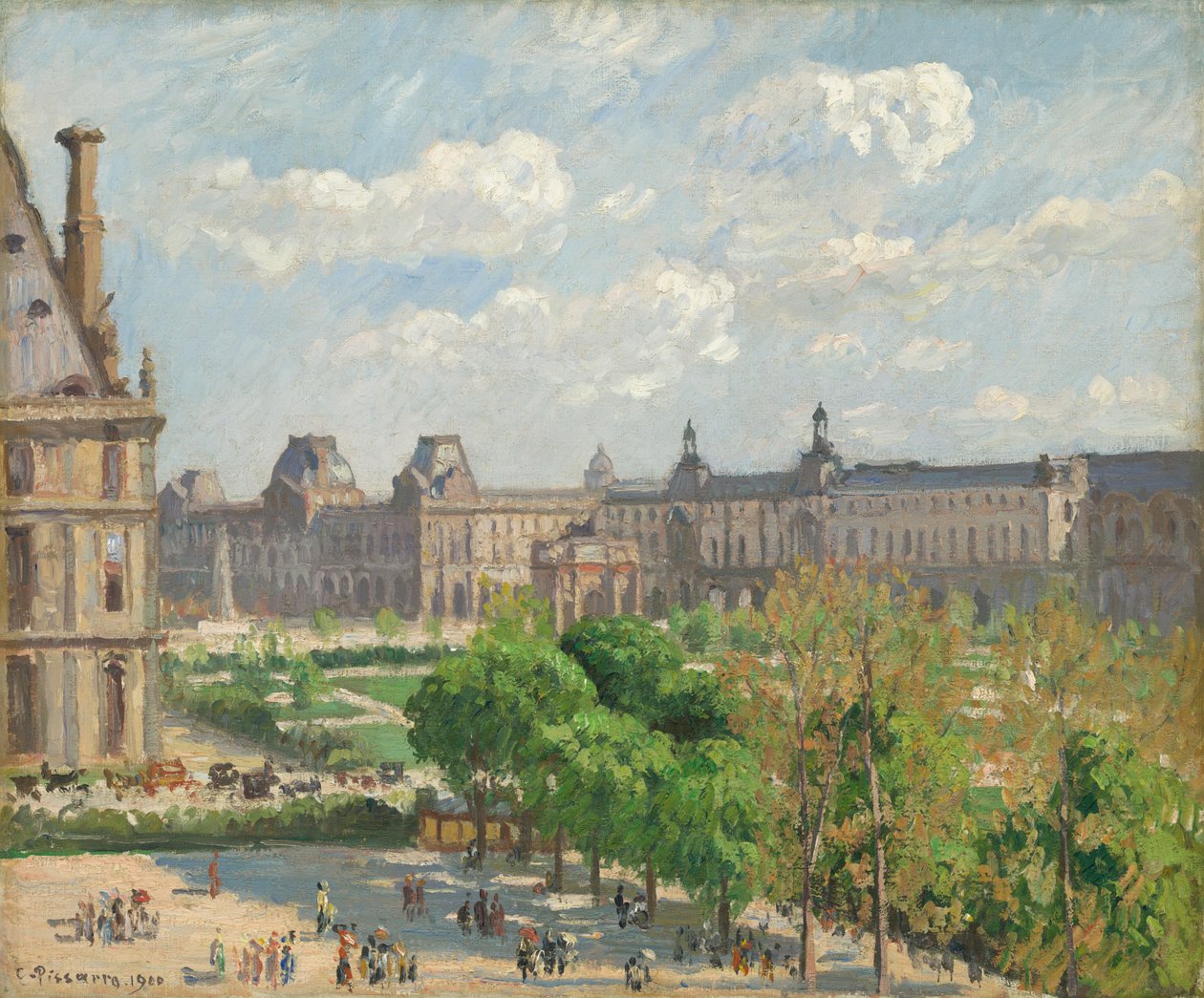 Place du Carrousel, París, 1900 de Camille Pissarro