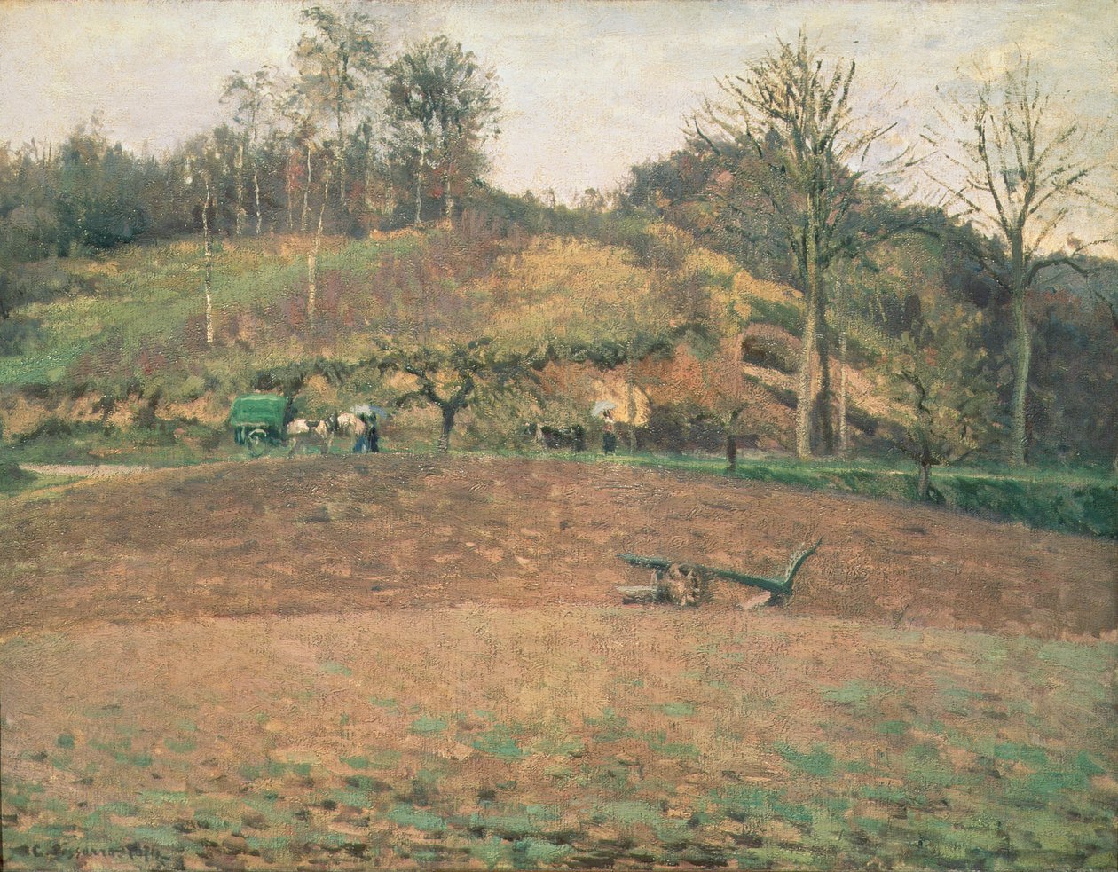 Tierra de arado de Camille Jacob Pissarro