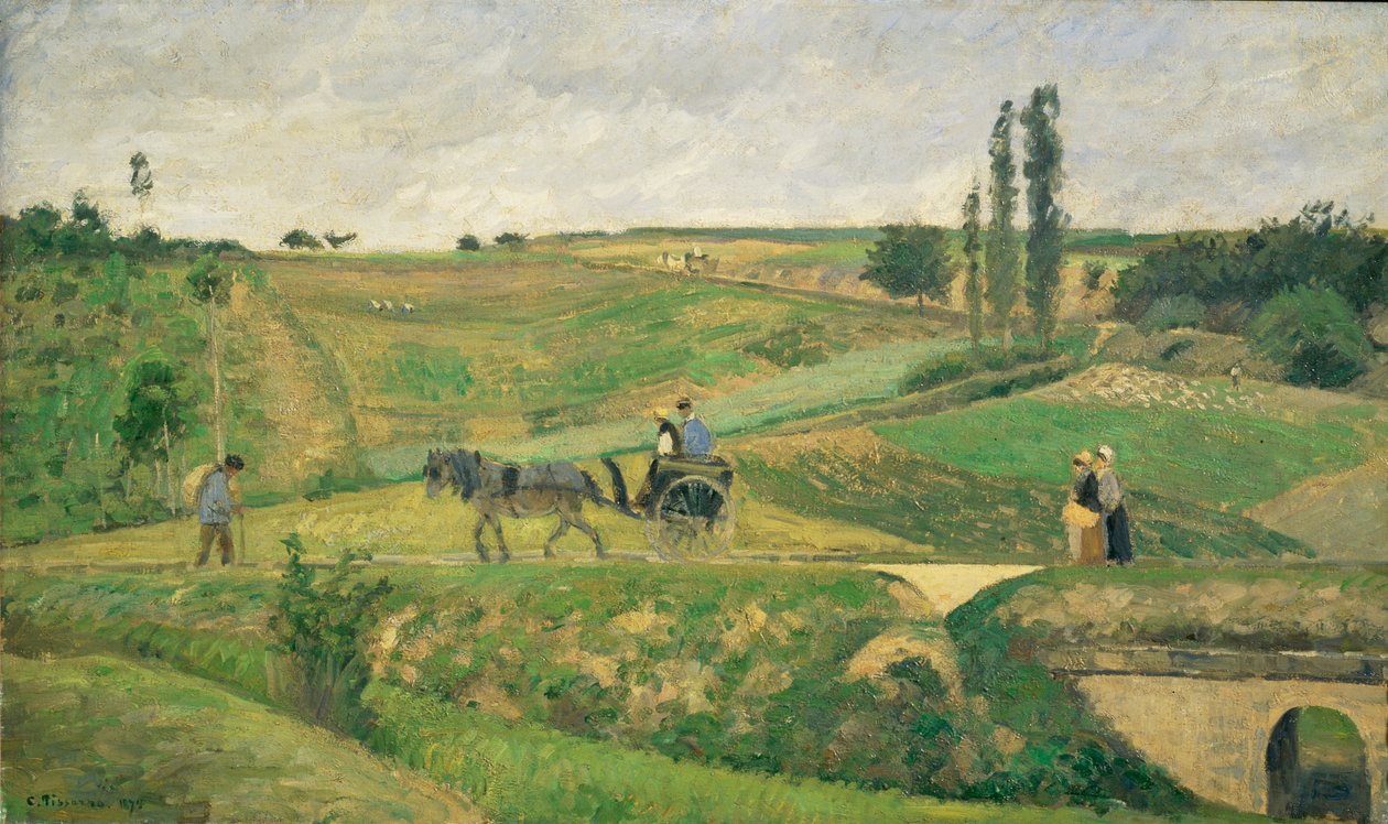 Carretera cerca de Pontoise ... de Camille Pissarro