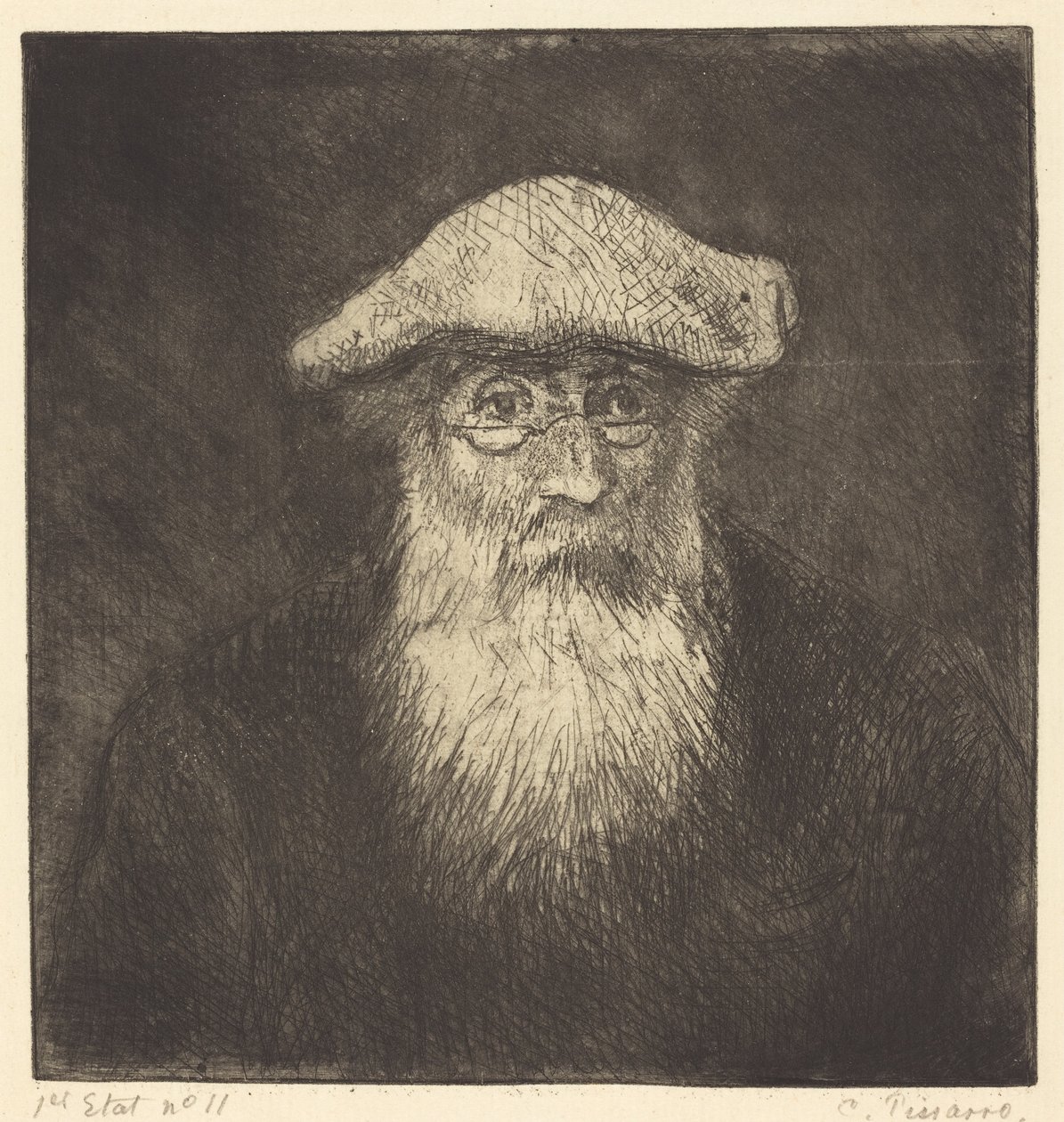 Autorretrato (Camille Pissarro, por él mismo) de Camille Pissarro