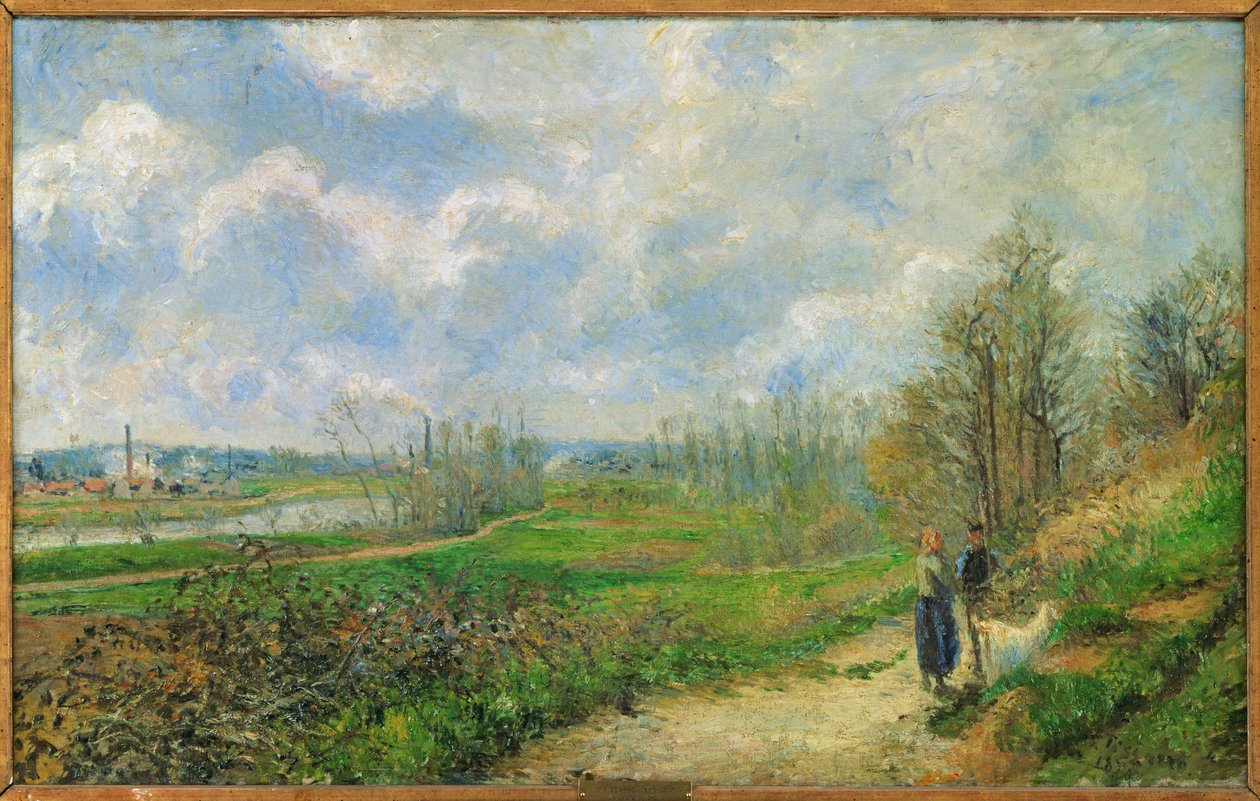 Serre du chou, cerca de Pontoise (óleo sobre lienzo) de Camille Pissarro