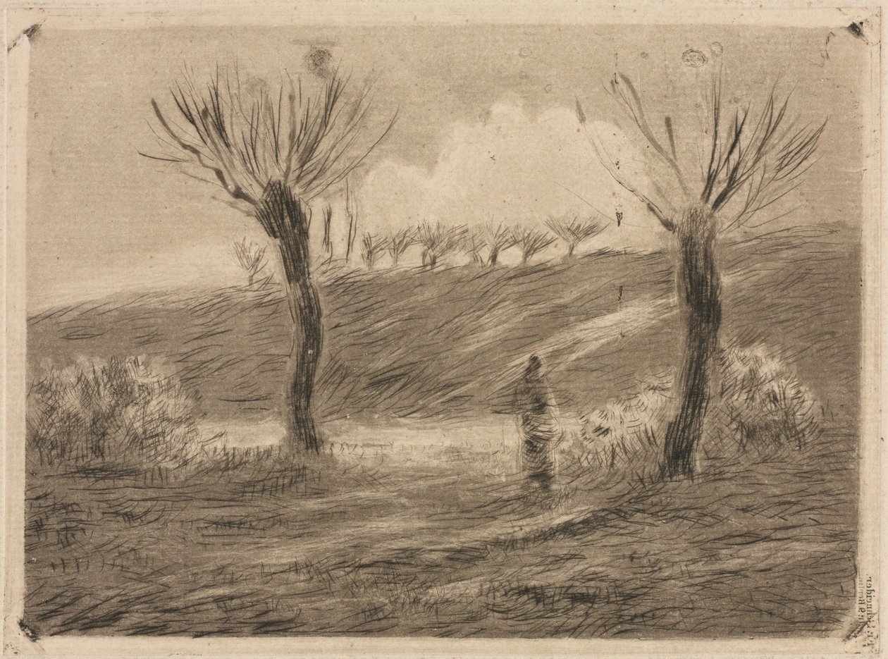 Sol poniente de Camille Pissarro