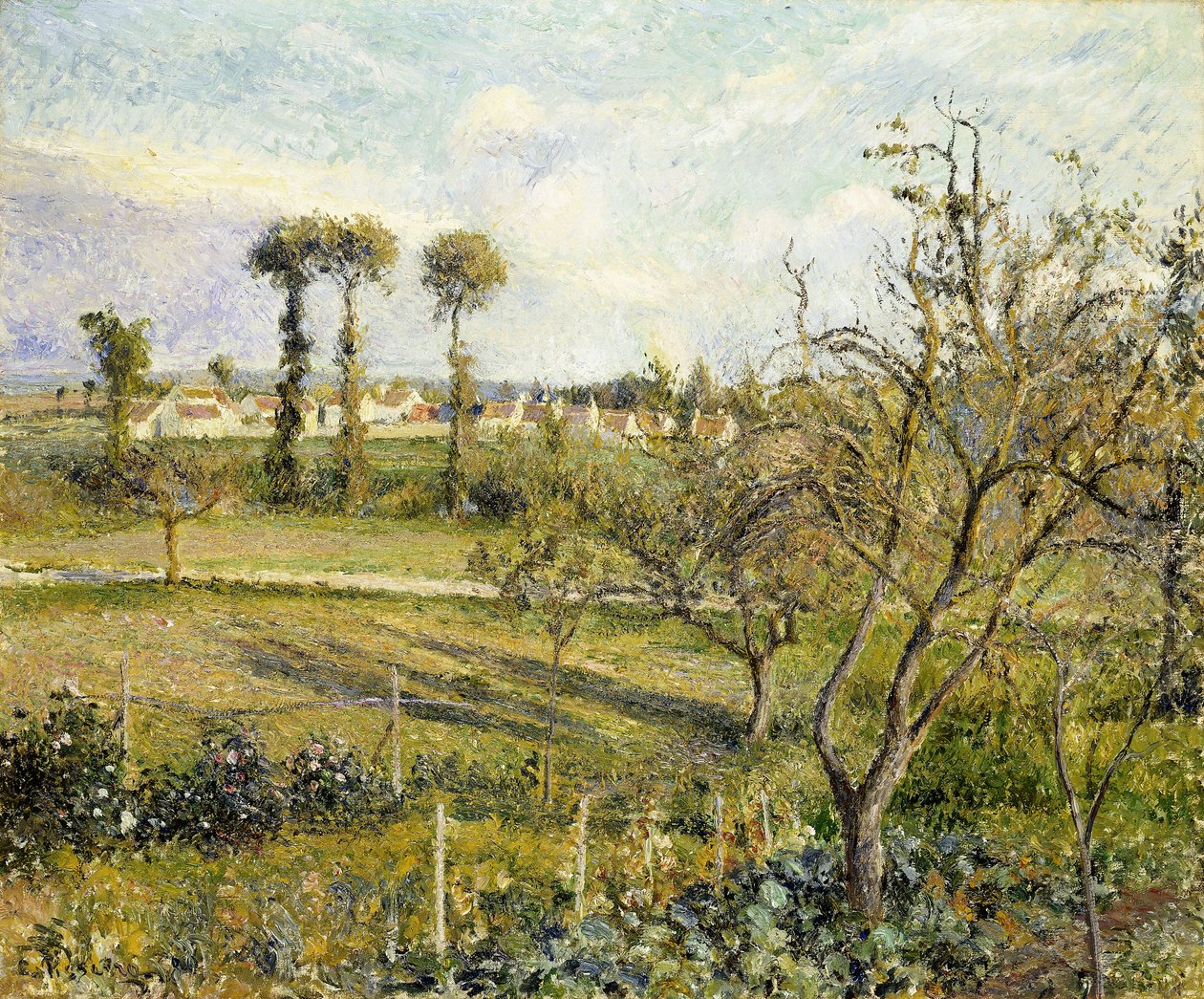 Atardecer en Valhermeil, cerca de Pontoise de Camille Jacob Pissarro