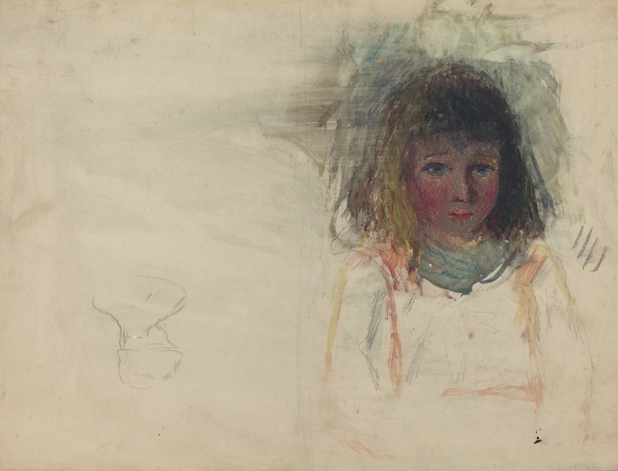 El hijo del artista Georges [verso] de Camille Pissarro