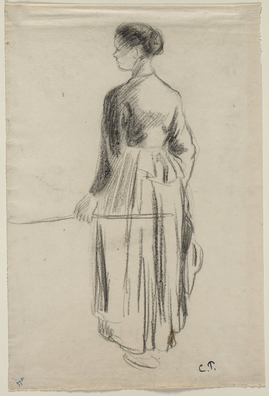 La vaquera, Eragny de Camille Pissarro