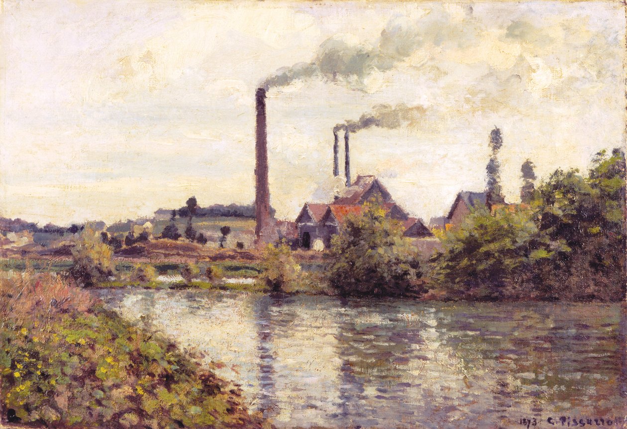 La fábrica de Pontoise de Camille Pissarro