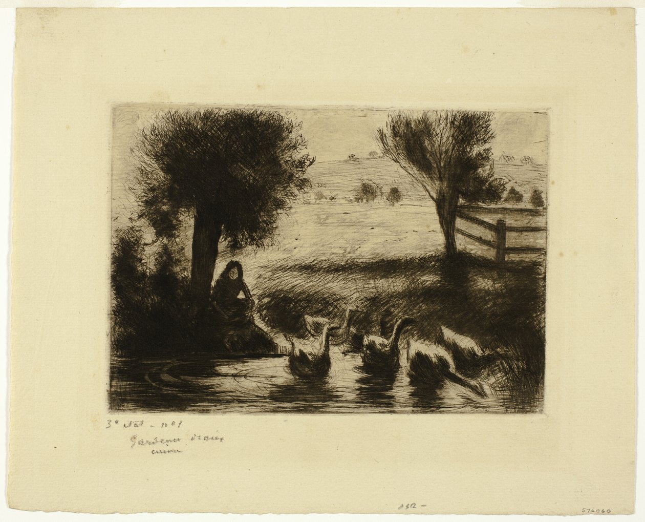 Los gansos de Camille Pissarro