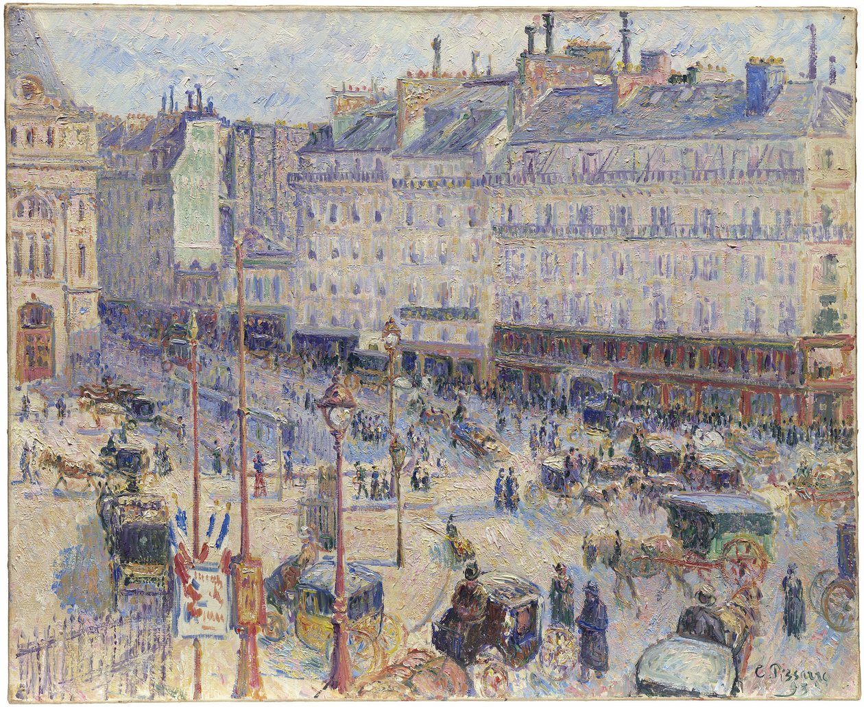 La Place du Havre, París de Camille Pissarro