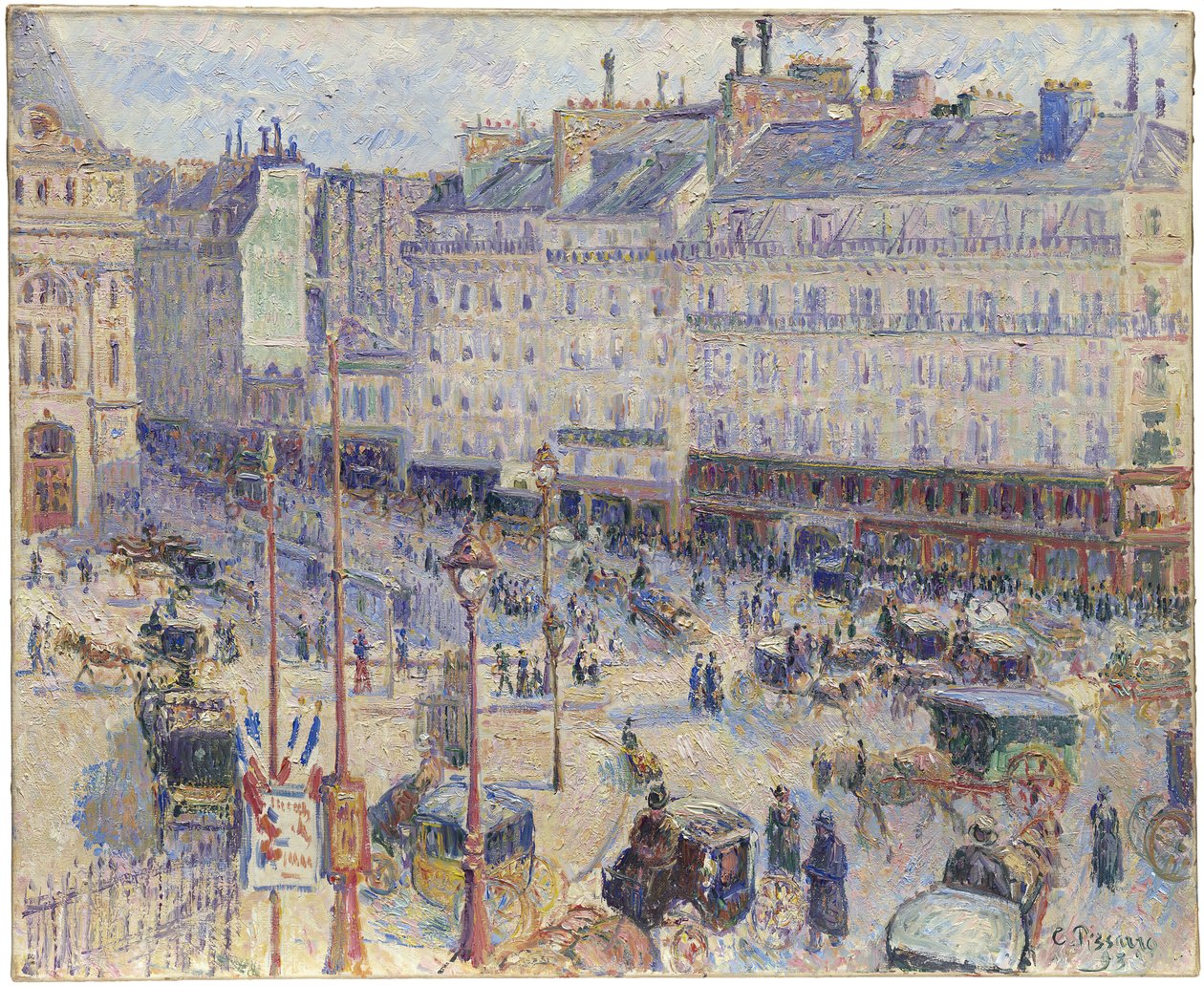 La Place du Havre, París de Camille Pissarro