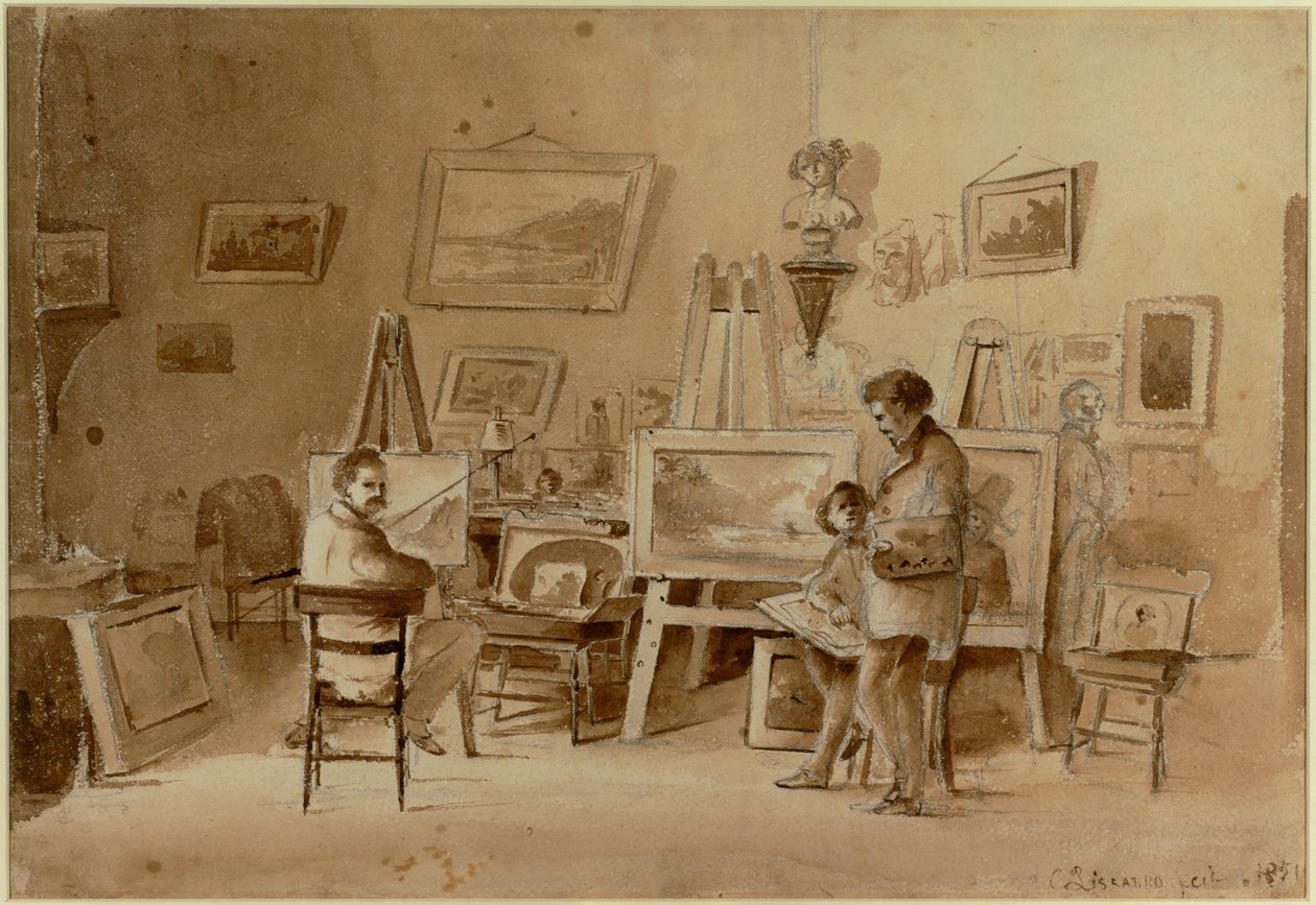 Estudio del artista, Caracas, Venezuela Boceto ... de Camille Pissarro