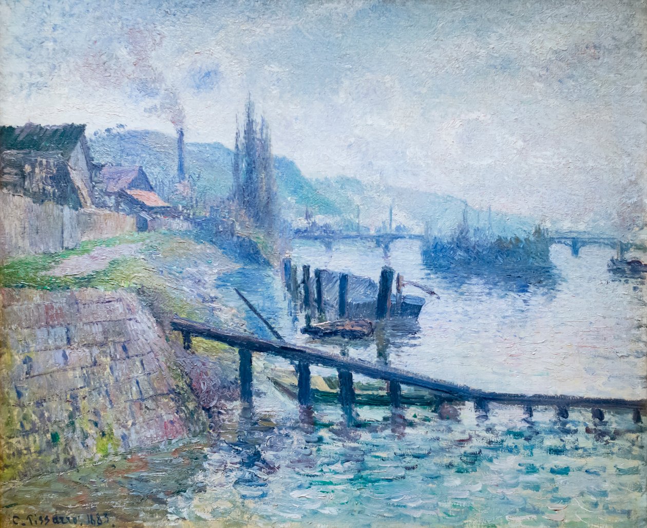 Colina de Santa Catalina en Ruán de Camille Pissarro