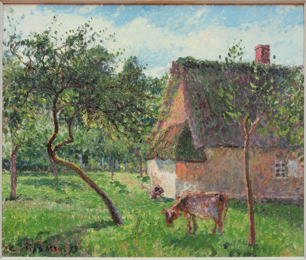 Un viñedo en Varengeville de Camille Pissarro