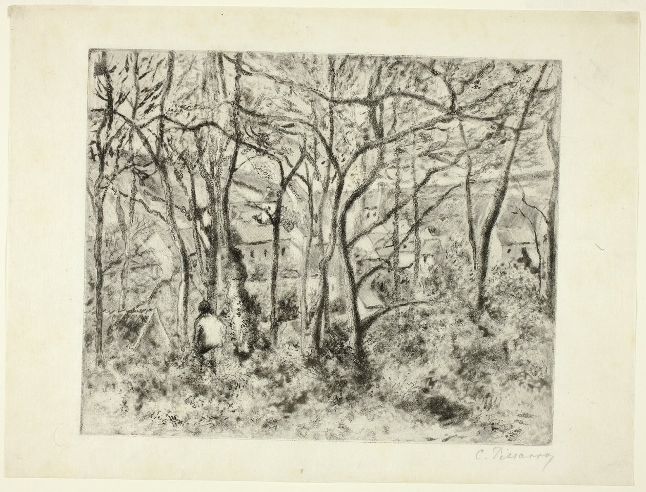 Bosques en el Hermitage de Camille Pissarro