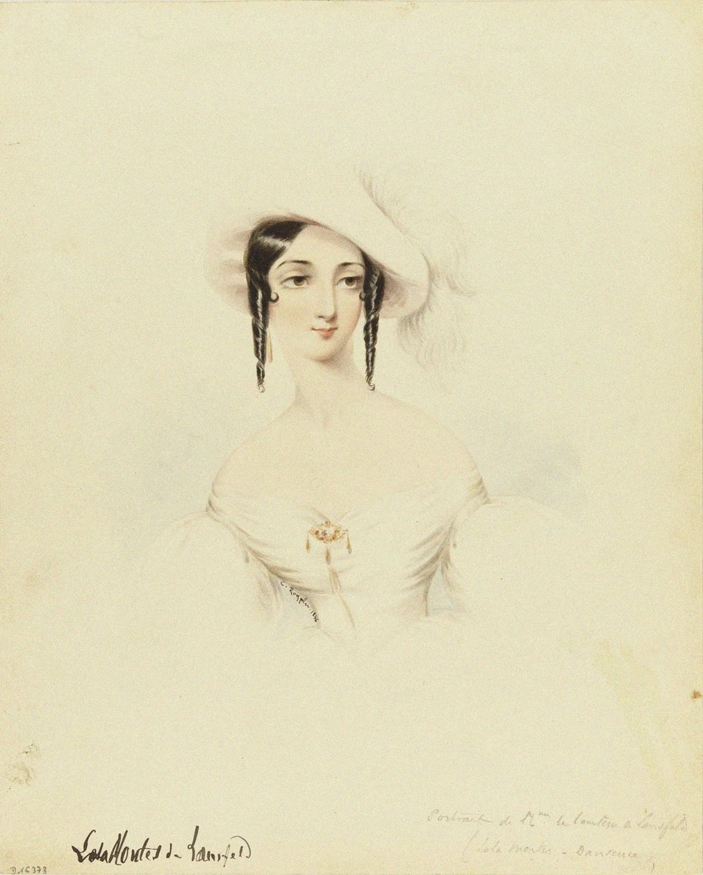 Retrato de la bailarina Lola Montez, 1846 de Camille Roqueplan