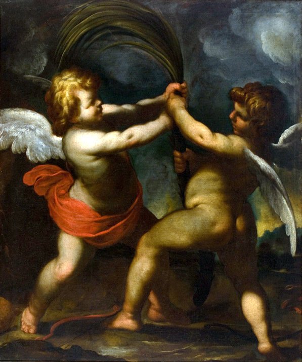 Eros y Anteros de Camillo Procaccini