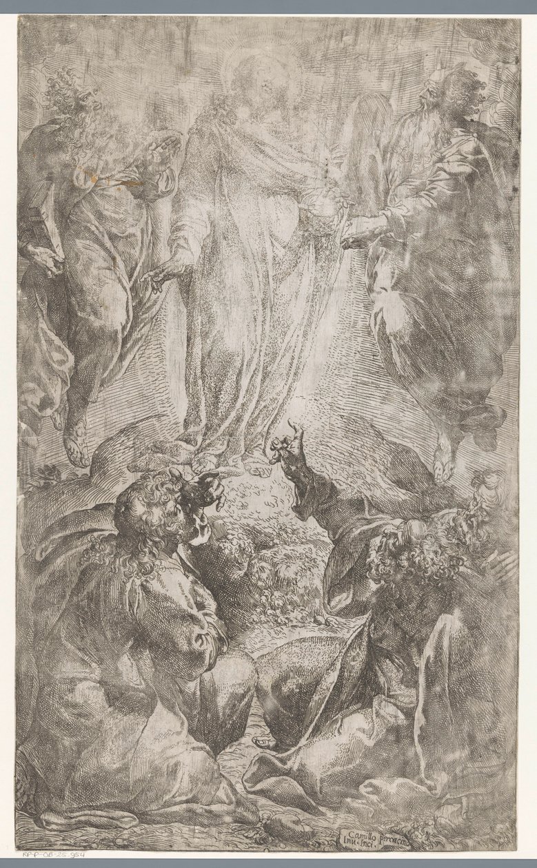 Transfiguración de Cristo en el Monte Tabor de Camillo Procaccini