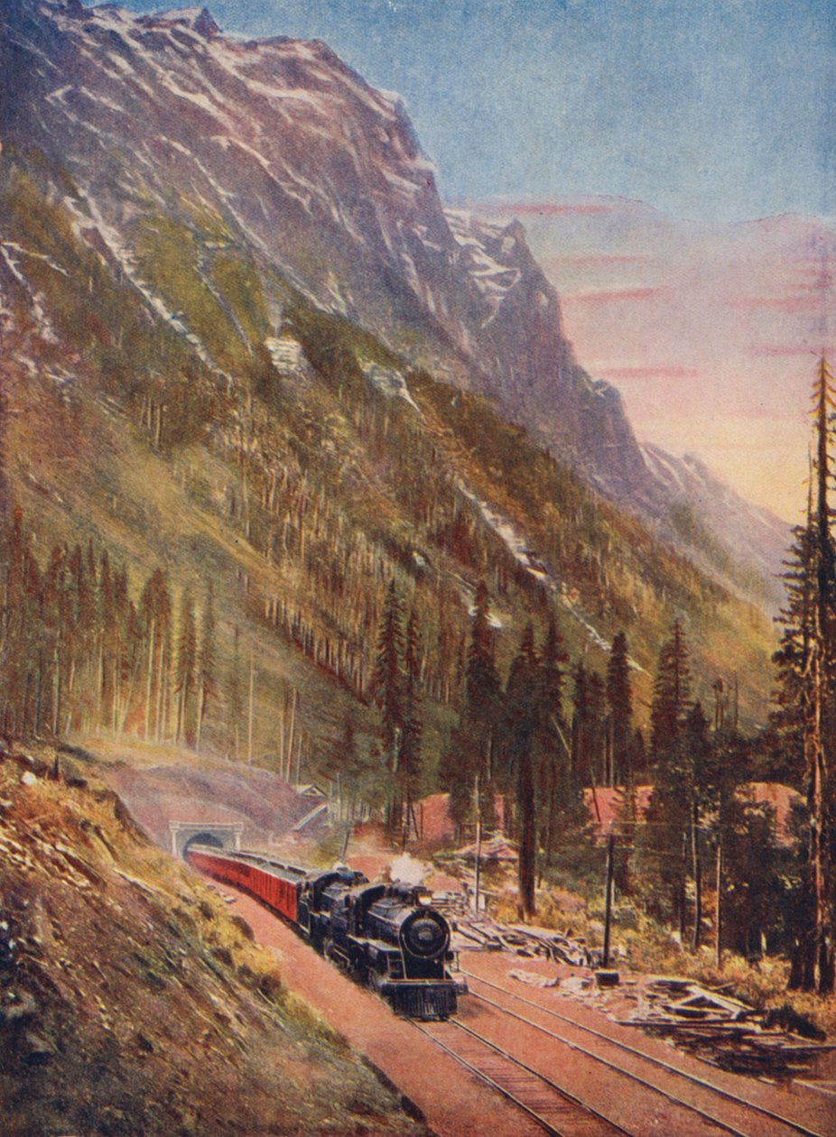 Túnel Connaught de la Canadian Pacific Railway (foto en color) de Canadian Photographer