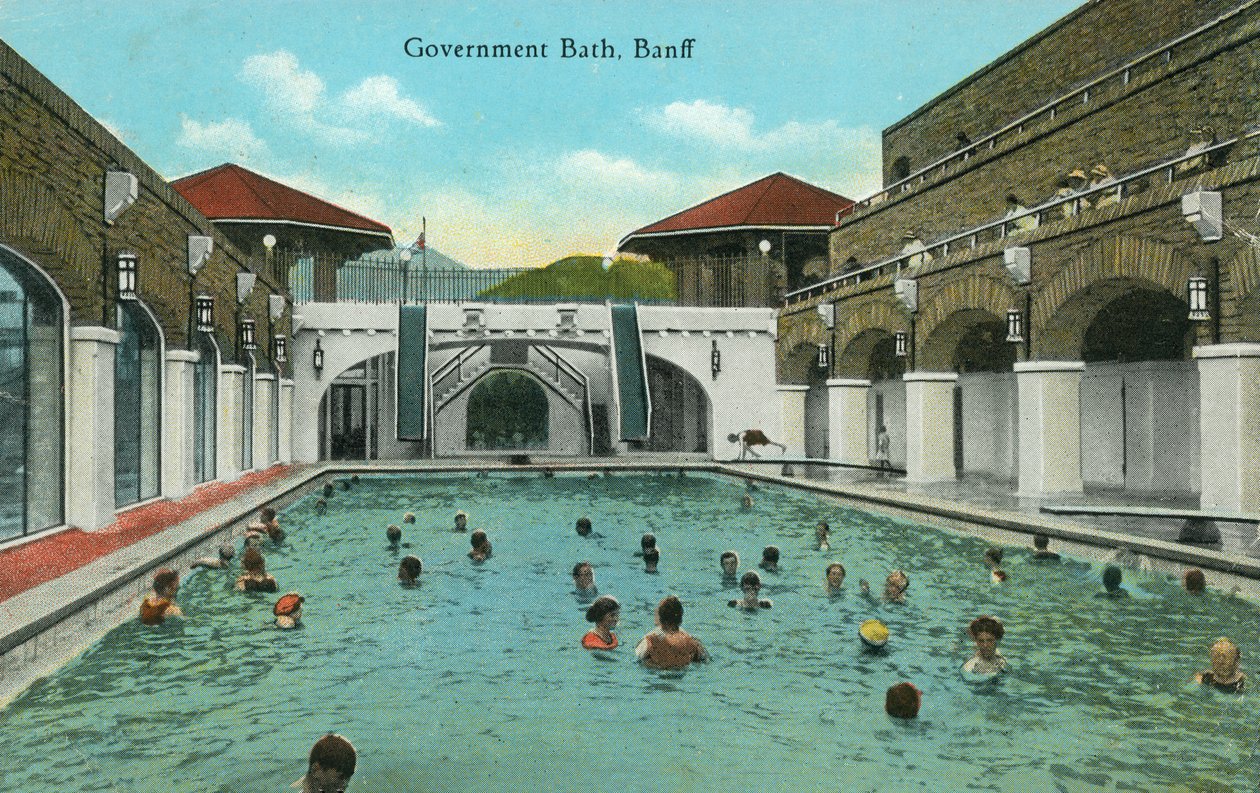 Government Bath, Banff, Alberta, Canadá (foto en color) de Canadian Photographer