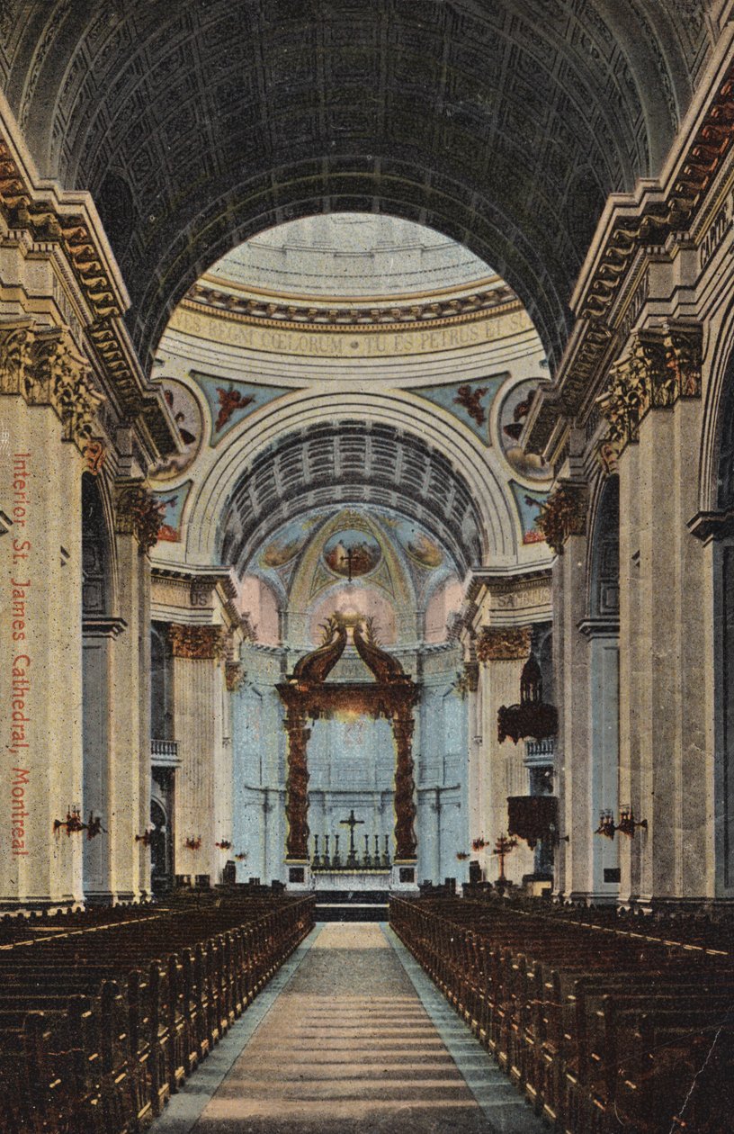 Interior de la Catedral de Santiago, Montreal, Canadá (foto) de Canadian Photographer