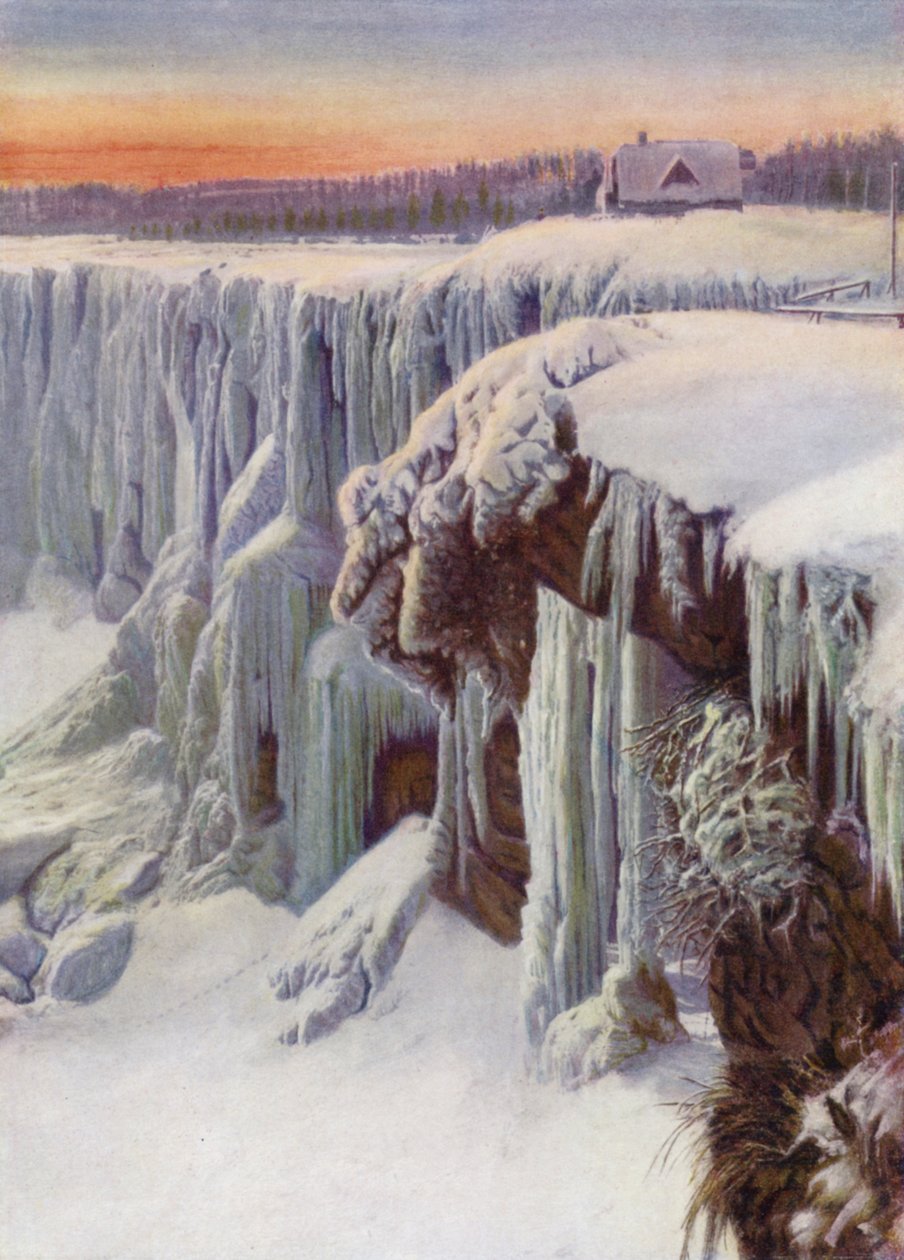 Cataratas del Niágara congeladas en invierno (foto en color) de Canadian Photographer