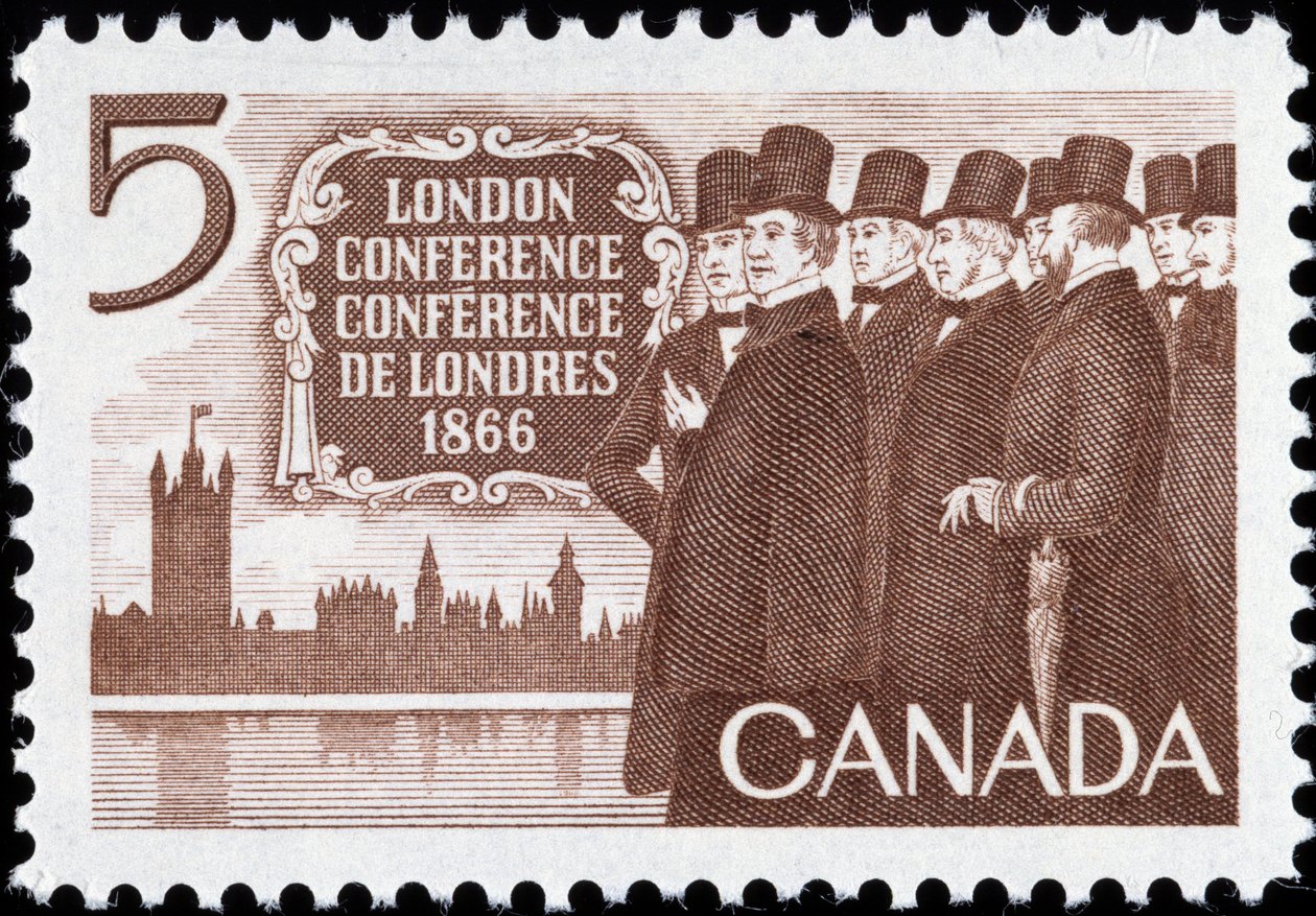 Sello canadiense sobre la Conferencia de Londres de Canadian School