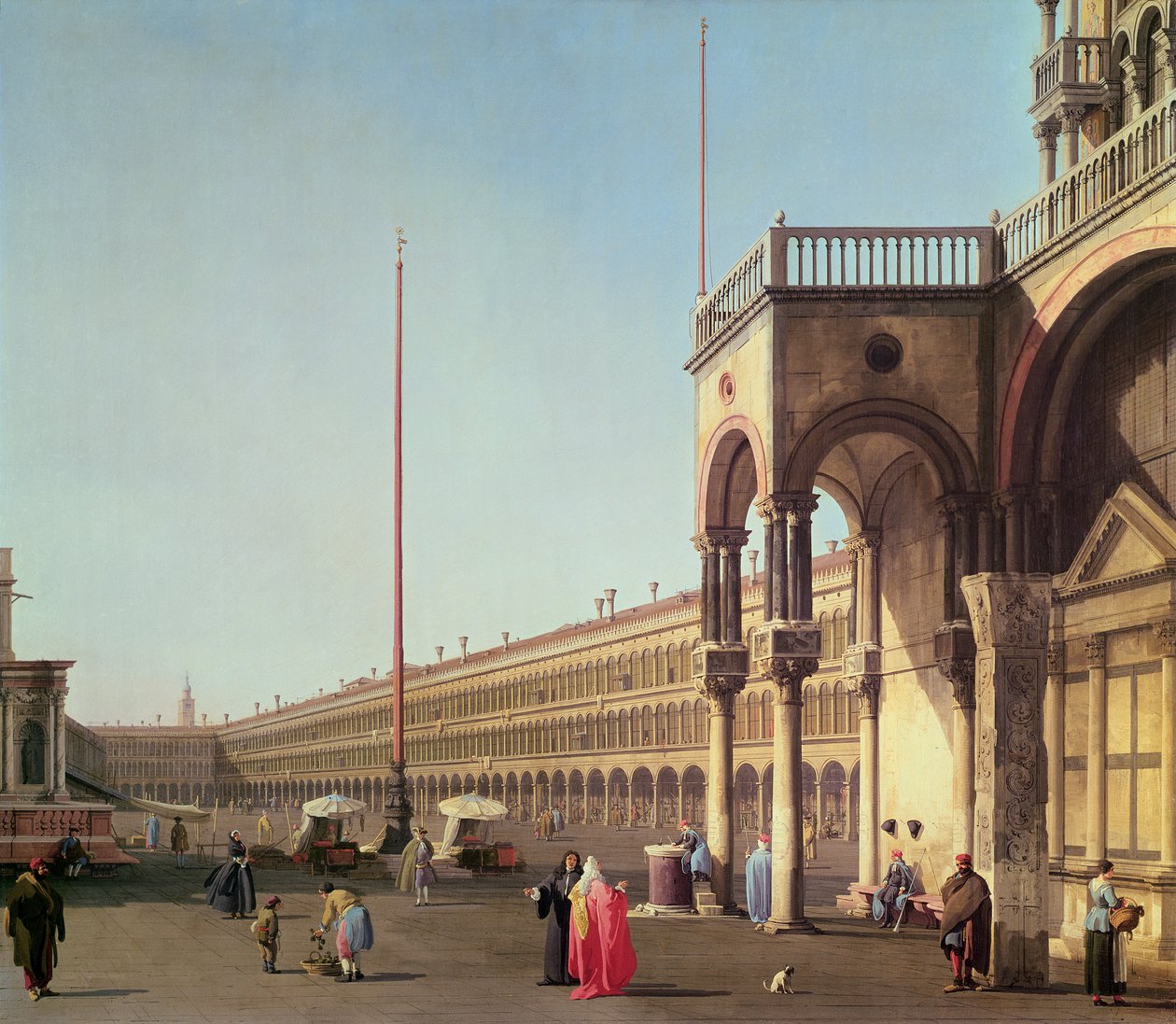 Piazza di San Marco, desde la Piazzetta, en Venecia de Giovanni Antonio Canal