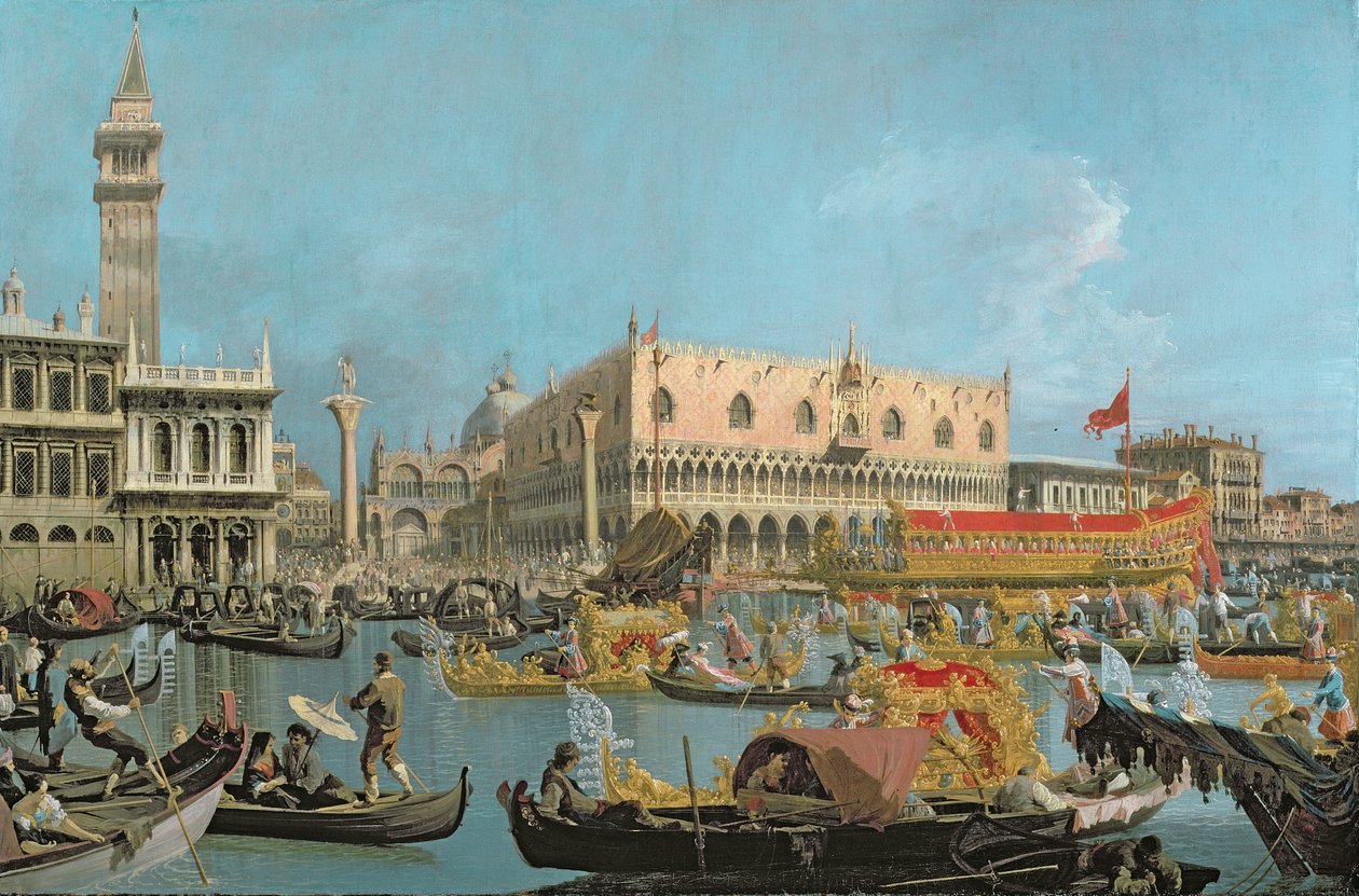 El Bucintoro regresando al Molo de Giovanni Antonio Canal