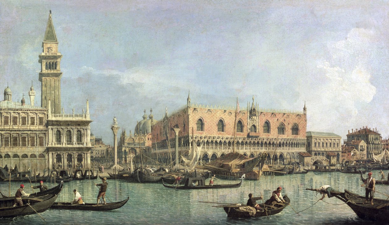 El Molo y la Piazzetta San Marco, Venecia de Giovanni Antonio Canal