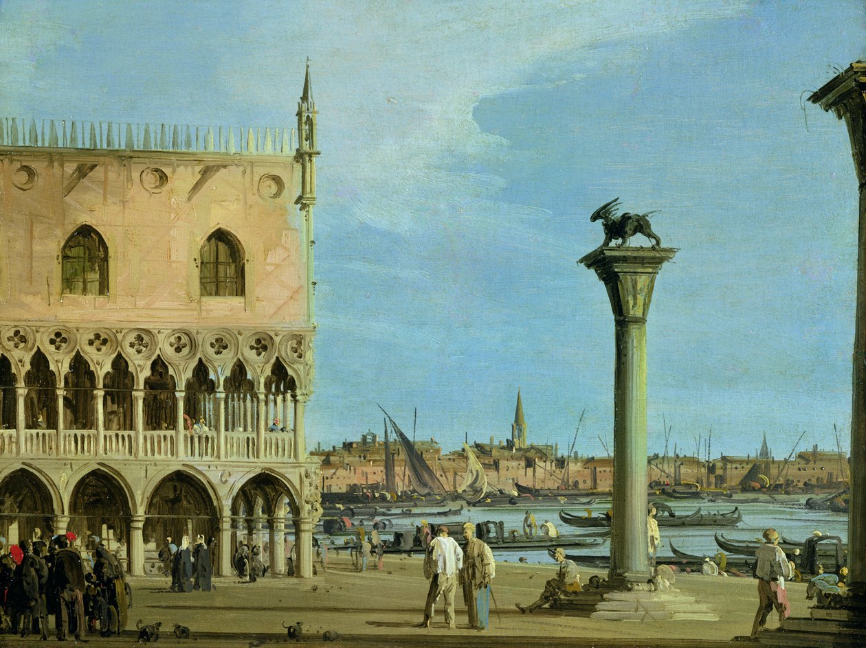 La Piazzetta di San Marco mirando al sur, Venecia de Giovanni Antonio Canal