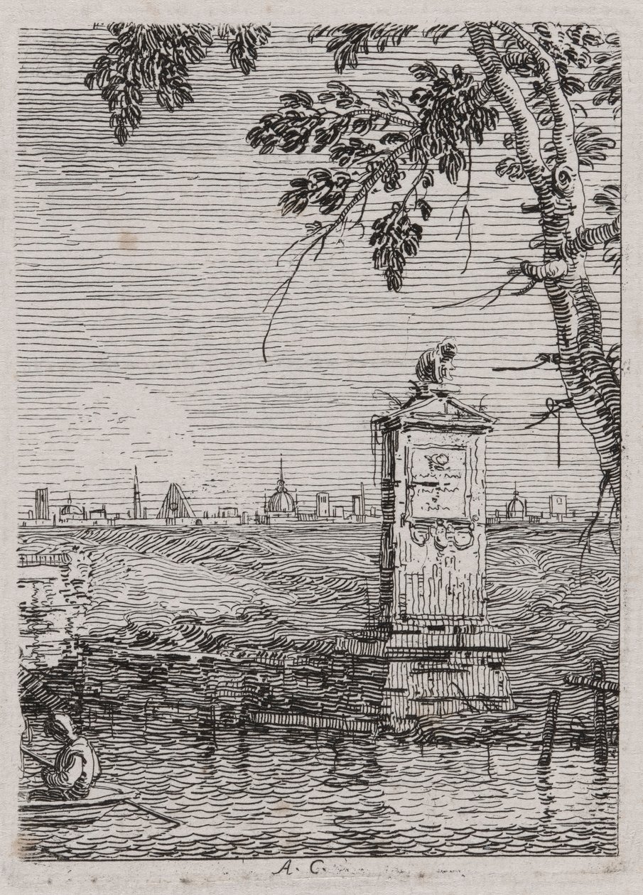 El Pequeño Monumento, de la serie Vedute (Vistas) de Canaletto (Giovanni Antonio Canal)