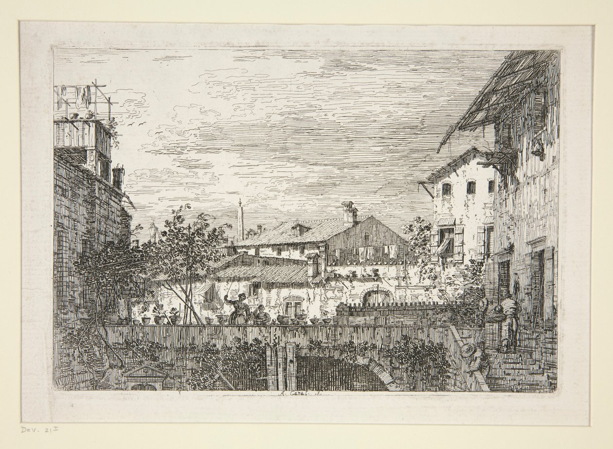 La Terraza, de la serie Vedute (Vistas) de Canaletto (Giovanni Antonio Canal)
