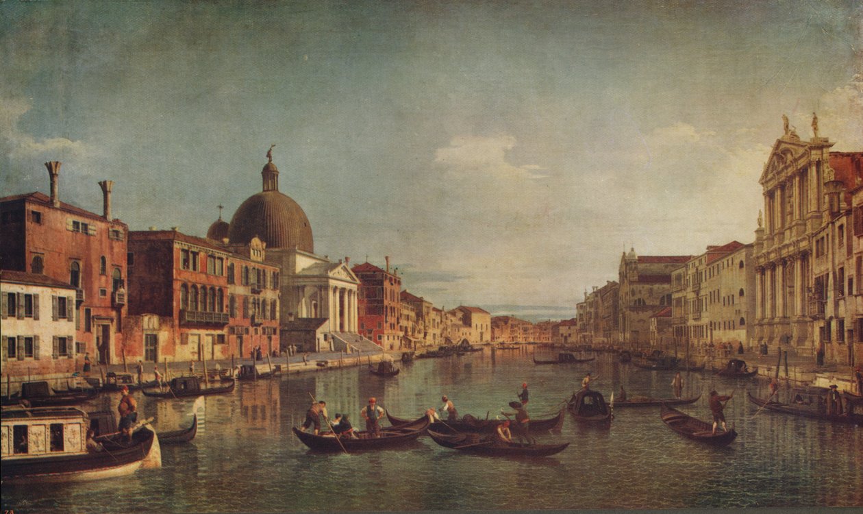 Vista del Gran Canal de Venecia, c1740, c1915 de Giovanni Antonio Canal